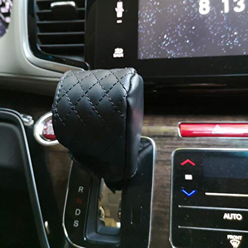 Faux Leather Gear Boot Shift Knob Cover, Universal Black