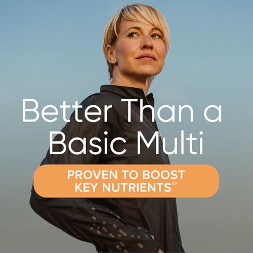 Women’s Energy and Metabolism Multivitamin Caplets, Clinically Proven, Calorie Burn, Focus, 100mg Caffeine, Active Nutrition, Immune, Bone, Beauty, Iron, Biotin, Timed Release, 90 ct