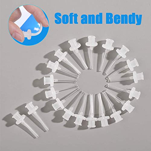 30Pack: 30 Pack Ear Wash Disposable Tips Ear Washer Replacement Tubes - Compatible With Doctor Easy Elephant And Rhino Ear Washers/Ear Wash/Wax-RxSystems