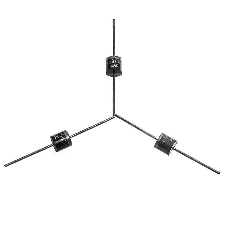 30Pcs(10Pcs 10SQ045+10Pcs 15SQ045+10Pcs 20SQ045) Diode Axial Lead Schottky Rectifie 45V for Solar Cells Panel/Wind