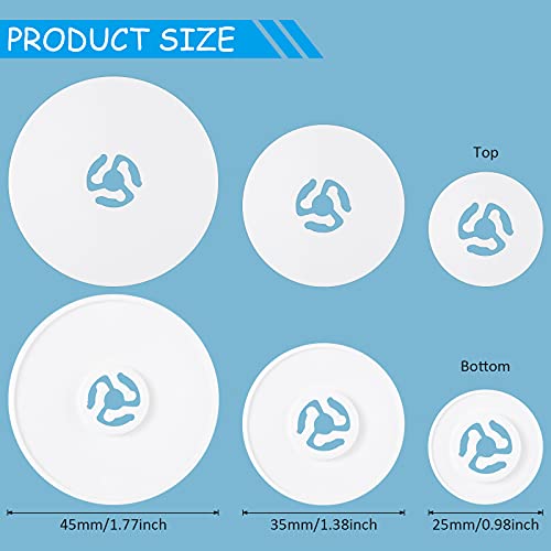Spool Cap Sewing Machine Spool Pin Cap Small Medium Large Replacement Spool Cap Compatible with Brother, Babylock Sewing and Embroidery Machines, 45 mm, 35 mm and 25 mm, White (6 Pieces)