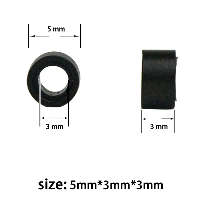 1000 Pcs Silicone Lined Micro Rings Links Beads 5mm Lined Beads for Hair Extensions Toolï¼Ë†Brownï¼â€°