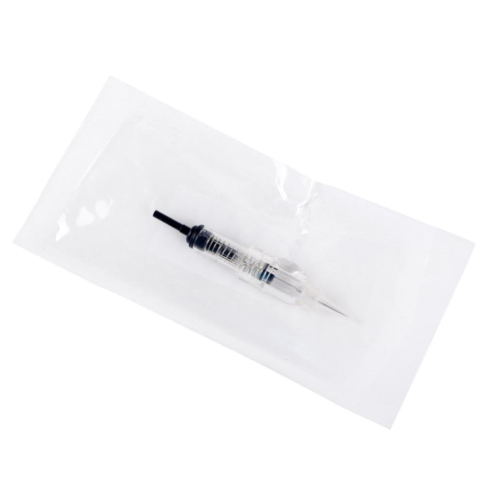 Chuse 10PCS Sterilized Disposable Permanent Makeup Eyebrow Tattoo Needles for Nouveau Rotary Machine Gun 1RL