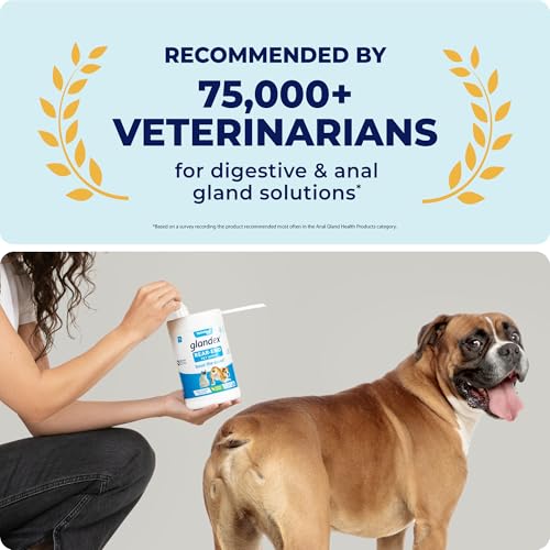 Labs Glandex Dog Wipes for Pets Cleansing & Deodorizing Anal Gland Hygienic Dog & Cat Wipes with Vitamin E, Skin Conditioners and Aloe (100ct Pouch)