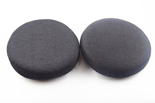 VEKEFF 2 Pairs Black Stretchable Washable Earcup Cover Fabric Headphone Cover for Most On Ear Headphones with 7~8.5cm Earpads Small Size