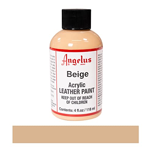 Acrylic Leather Paint Beige 4oz