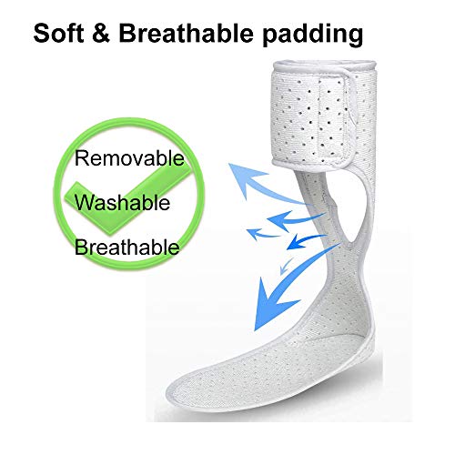 Medical AFO Foot Drop Brace Ankle Foot Orthosis - AFO Drop Foot Orthosis for Men & Women Stroke, MS, Hemiplegia Foot Drop, assist Walking Easier and Better (Medium, Left)