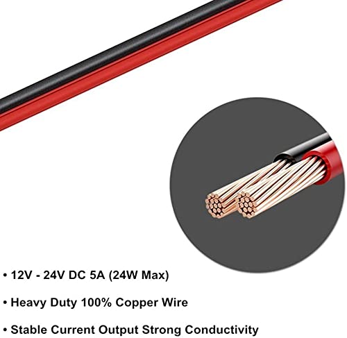 6.56FT DC Car Charger Power Supply Cable,12-24V DC Car Charger Auto Power Supply Cable,Cigarette Lighter Male Plug to DC 5.5mm x 2.1mm Connector Extension Cord, with 4.0mm x1.7 mm DC Connector Plug