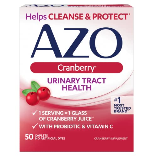 Cranberry Urinary Tract Health Supplement, 1 Serving = 1 Glass of Cranberry Juice, Sugar Free Cranberry Pills, 50 Count