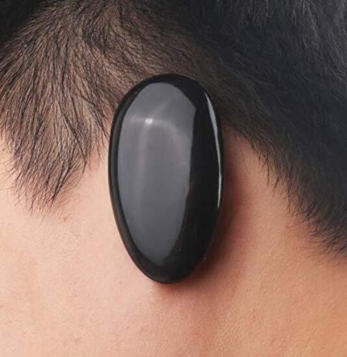 10Pairs Black Plastic Hair Dye Earmuffs Professional Ear Protectors Ear Caps Ear Muffs Salon Supplies for Hairdressing Dye Coloring