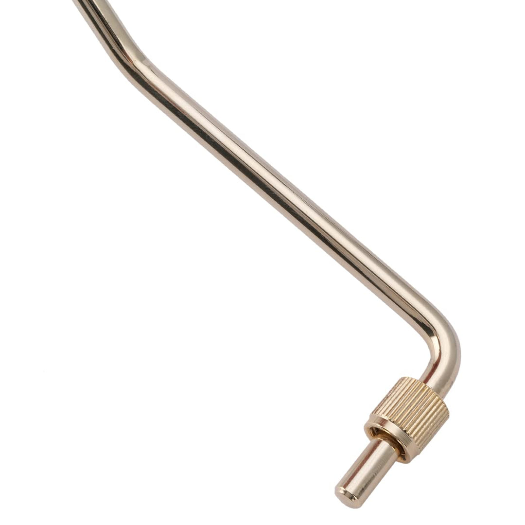 Pro 6mm Collared Steel Tremolo Arm Whammy Bar Vibrato Arm for Floyd Rose Double Locking Tremolo Bridge Electric Guitar, Gold