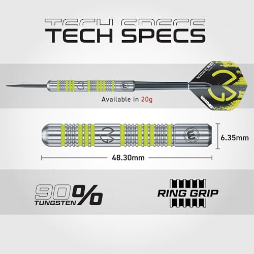 WINMAU Michael Van Gerwen MvG Steeltip Gift Set - 50 Piece Darts Set with 4 Sets of Shafts, 4 Sets of Flights Plus Accessories