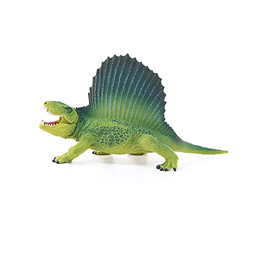 Dinosaurs, Realistic Dinosaur Figurines for Boys and Girls, Dimetrodon Toy Figurine, Green, Ages 4+