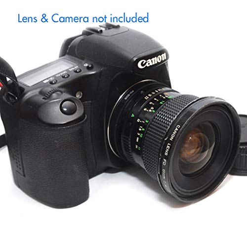 Cannon FD Lens to EOS EF Adapter, FD EF Adapter, FD EF-S, Infinity Focus, Compatible with Canon DSLR 6D 5D Mark IV III II 1Ds 1D 7D II 7D 90D 80D 77D 70D 60D 50D 1300D 1200D 1100D 760D 750D