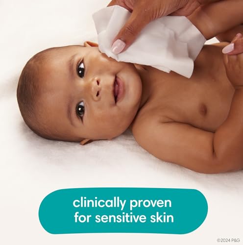 Sensitive Baby Wipes, Water Based, Hypoallergenic and Unscented, 1 Flip-Top Pack (56 Wipes Total)
