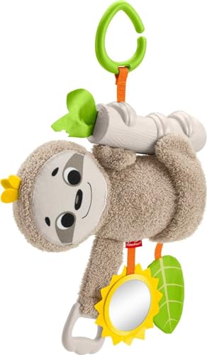 Baby Toy Slow Much Fun Stroller Sloth, Travel Activity with Motion & Sensory Details for Newborns Ages 0+ Months