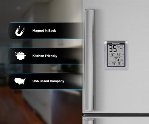 Wireless Digital Indoor Thermometer and Hygrometer Monitor for Inside Temperature and Humidity Measurements (00613)