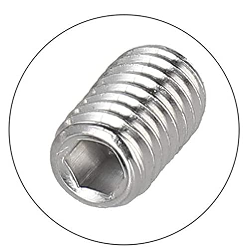 M2.5 x 3mm Stainless Steel Hex Grub Screw Internal Hex Drive Cup Allen Head Socket Point Set Screws for Door Handles100 Pcs