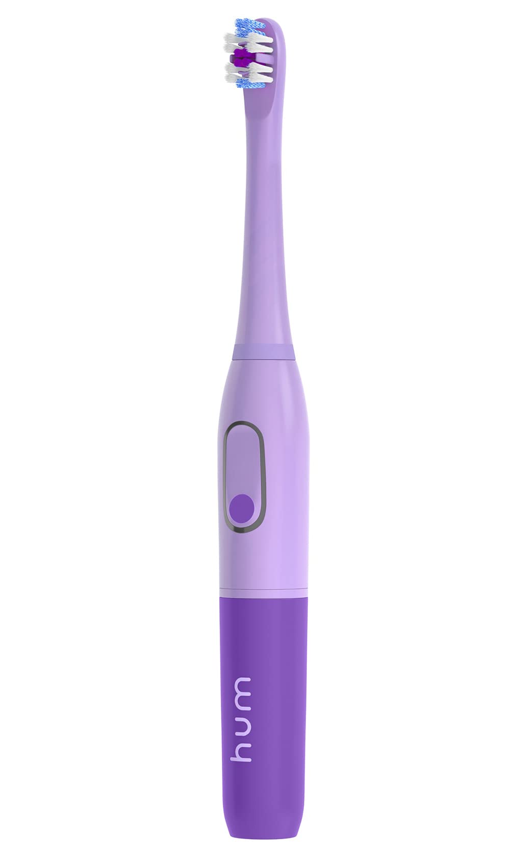hum Smart Battery Toothbrush Kit, Sonic Toothbrush with Travel Case, Purple