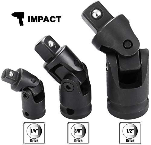 Impact Universal Joint Set, Cr-V,3 Pieces