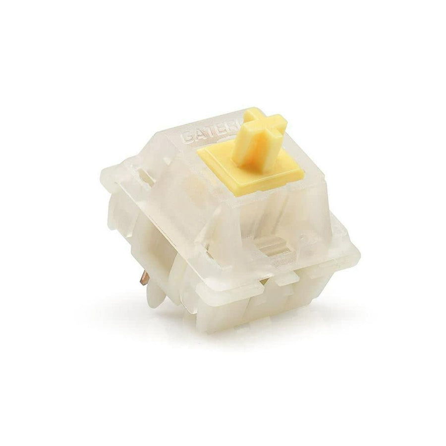 Gateron Milky Yellow Mechanical Keyboard MX 5 pin Switches Shaft for All MX Support 4 pin RGB (70 PCS)