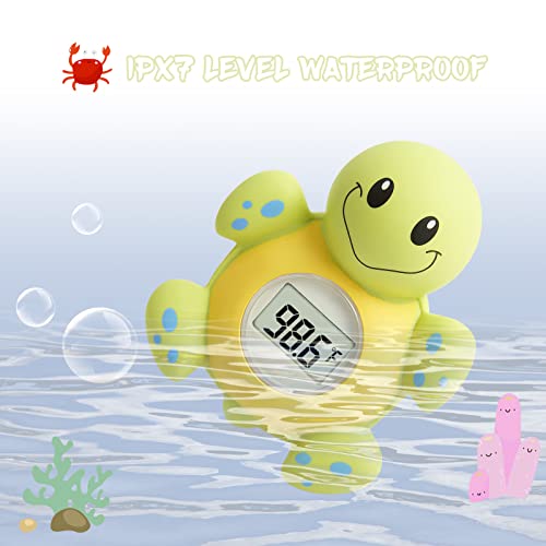 Baby Bath Thermometer (Upgraded Version) with Automatic Water Induction Switch, Baby Bath Float and Play Toy for Infant, Smart Accurate Bathroom Safety Temperature Thermometer /