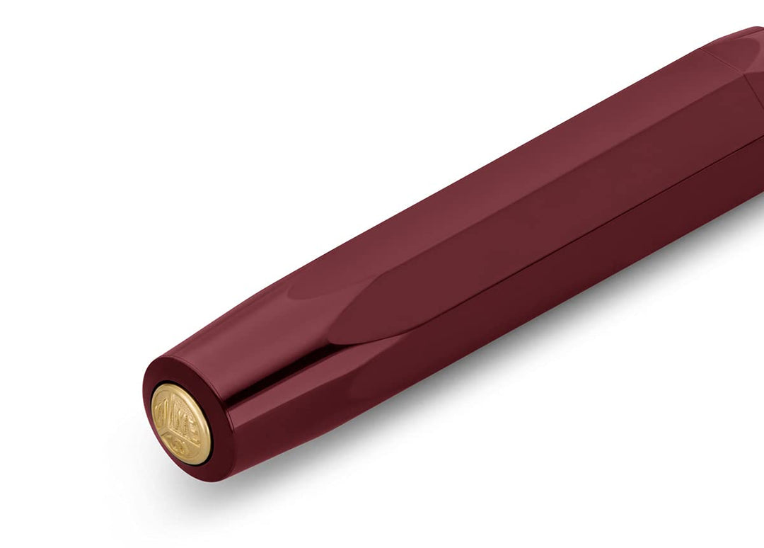 CLASSIC SPORT Fountain Pen Bordeaux with 23 Carat Gold-Plated Steel Nib and Iridium Tip for Ink Cartridges I Sport Fountain Pen 13 cm I Nib: F (Fine)