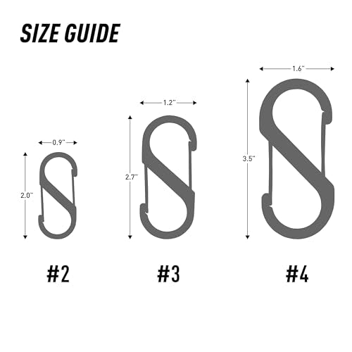 Size-3 S-Biner Dual Carabiner, Aluminum, Orange