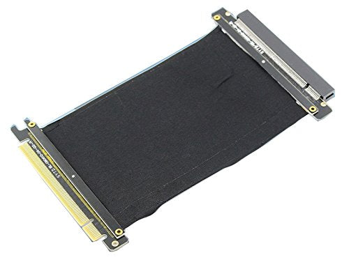 PCI-E Express X16 Riser Extend Card with High Speed Flex Cable(10cm 180Degree)