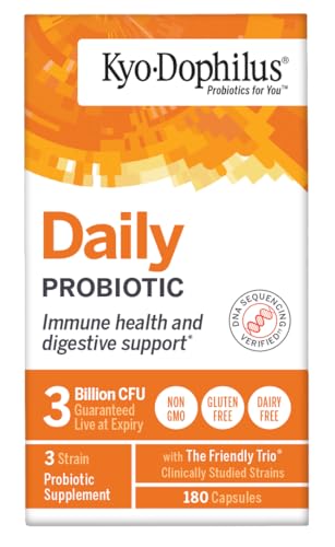 Kyo-Dophilus Daily Probiotic, Immune and Digestive Support, 180 capsules