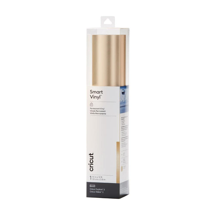 Smart Permanent Vinyl (13in x12ft, Matte Metallic Champagne) for Explore and Maker 3 - Matless cutting for long cuts up to 12ft