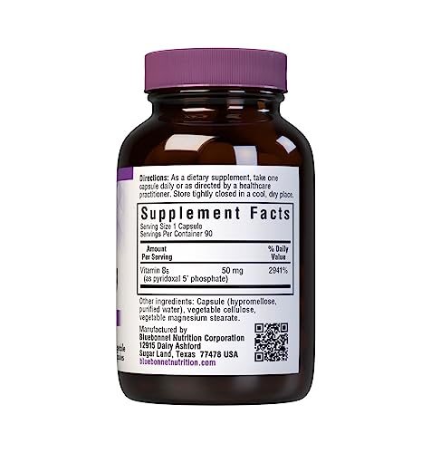 Bluebonnet Nutrition - CellularActive P-5-P 50mg - 90 Vegetarian Capsules