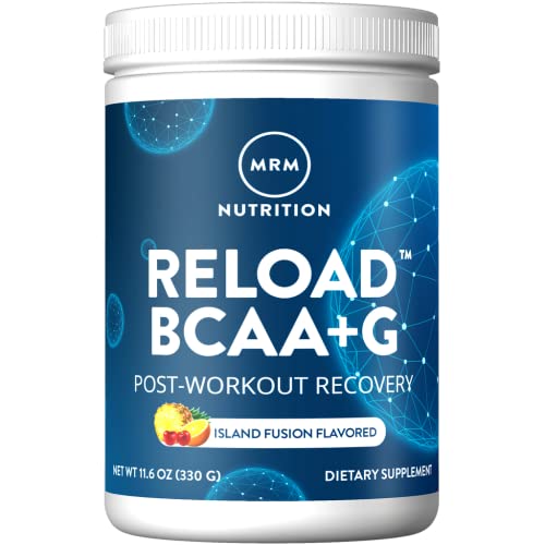 Nutrition Reload BCAA+G Post-Workout Recovery| Island Fusion Flavored| 9.6g Amino Acids| with CarnoSyn®| Muscle Recovery| Keto Friendly| 26 Servings