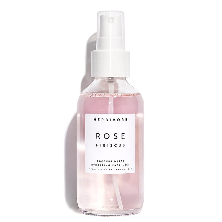 Rose Hibiscus Coconut Water Hydrating Face Mist – Natural Dewy Glow, Organic Rose Water + Vegan Hyaluronic Acid, Plant-Based, Vegan, Cruelty-Free, 4 oz