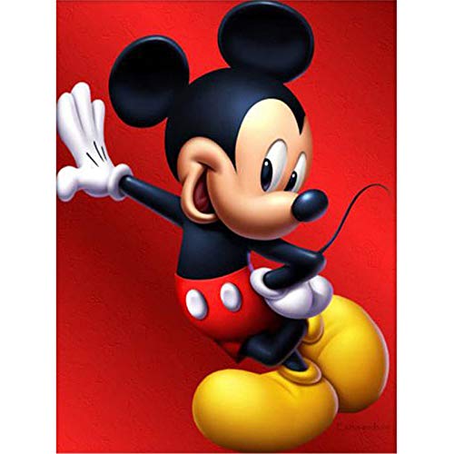 5D Diamond Painting Kits for Adults Kids, Red Mouse Handsome Full Drill Paint with Diamonds,Wall Paintings for Living Room Diamond Cross Stitch Arts Canvas for Home Decor 11.8x15.7 inch