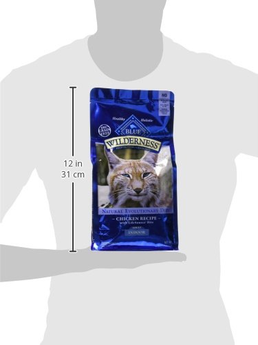 Wilderness Nature's Evolutionary Diet High-Protein, Grain-Free Natural Dry Food for Adult Cats, Chicken, 2-lb. Bag