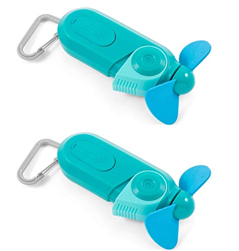 Carabiner Sport Misting Fan - Pocket Sized, Portable On-The-Go Battery Powered Cooling