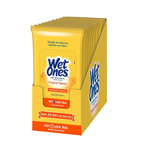 Antibacterial Hand Wipes, Tropical Splash - 20 ct. Size Wipes (10 Pack)
