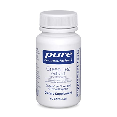 Green Tea Extract (Decaffeinated) | Hypoallergenic Antioxidant Support for All Cells in The Body* | 60 Capsules