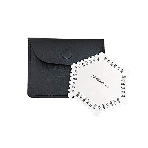 Wet Film Comb 25-3000um Wet Film Thickness Gauge High Precision Hexagon with Storage Case