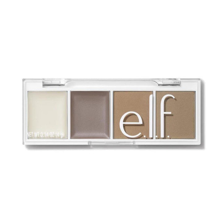 Bite-Size Brow, Mini Brow Quad with Ultra-Pigmented Waxes & Powders, Eyebrow Grooming & Makeup Kit, Taupe, 0.14 Oz