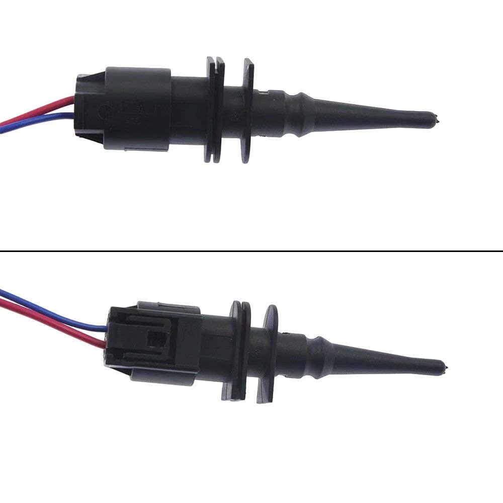 Ambient Air Temperature Sensor w/Plug Wire Connector Pigtail for Replaces 65816905133 65816905050 BMW Vehicles 128i 323i 325i 328i 330Ci 528i 530i 550i M3 M5 M6 X3 X5 X6 Z4 Z8 Mini