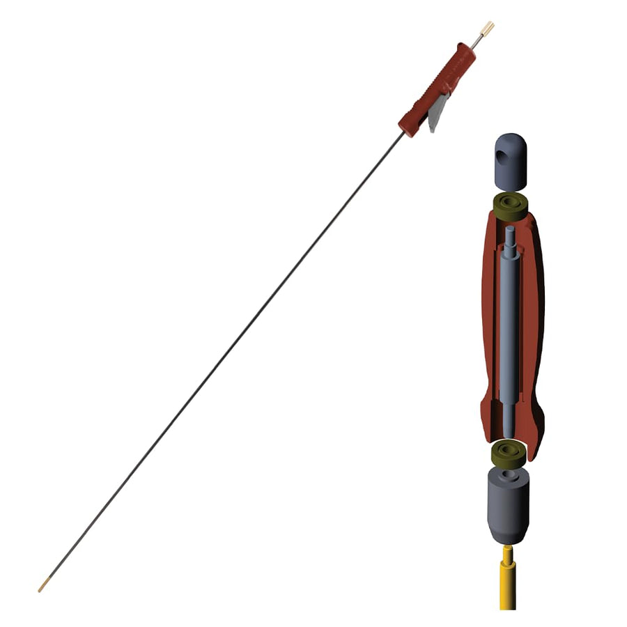 Deluxe Cleaning Rods .17-.36 Cal, 36 with Multiple Caliber Sizes and Lengths, Carbon Fiber Shaft and Hanging Hole for Cleaning, Maintenance and Gunsmithing