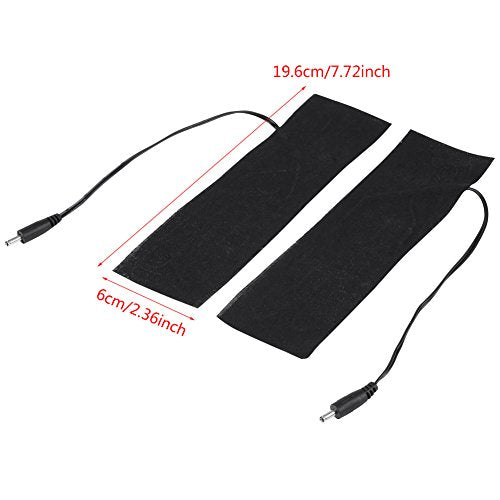Heating Pads USB Heated Pad Electric Foot Heating Pads USB Charging Heating Element Film Warmer 5V 1 Pair Shoe Insole Heater Sheet Electric Heated Pad for Winter Camping Hiking