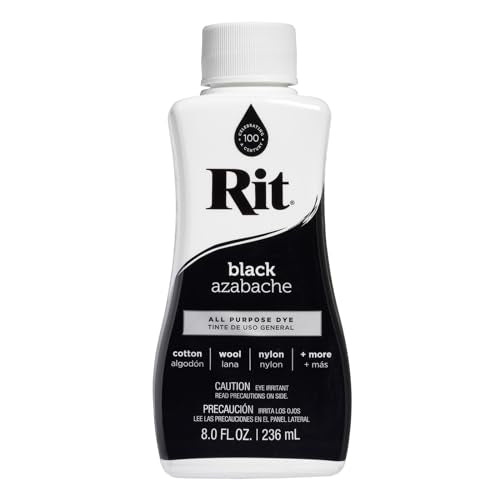 Dye 88150 All Purpose Liquid Dye, Black, 8 Fl Oz (Pack of 1)
