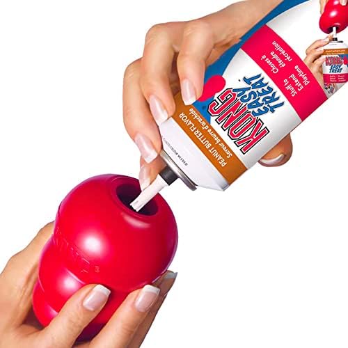 Classic Stuffable Dog Toy - Fetch & Chew Toy for Dogs - Treat-Filling Capabilities & Erratic Bounce for Extended Play Time - Durable Natural Rubber Material - for Medium Dogs