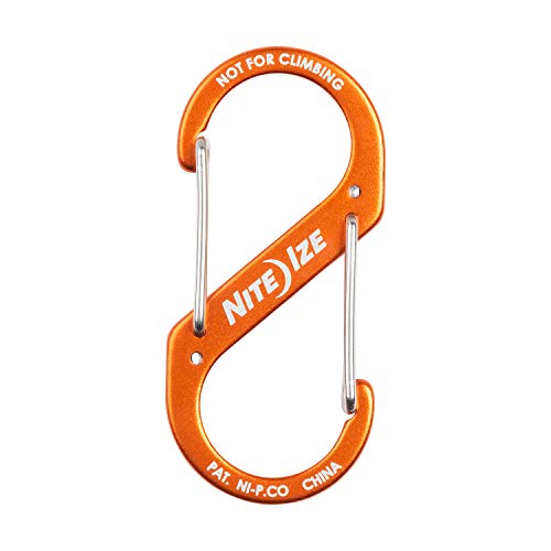 Size-3 S-Biner Dual Carabiner, Aluminum, Orange