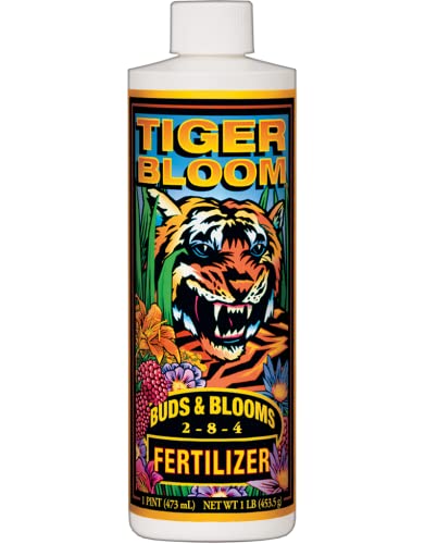 Fox Farm Liquid Plant Fertilizer: Big Bloom, Grow Big, Tiger Bloom (Pack of 3-16 oz. Bottles) 1 Pint Each + Twin Canaries Chart & Pipette