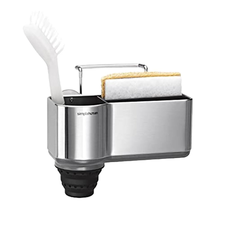 Sink Caddy Sponge Holder, Brushed Stainless Steel