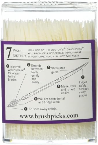 The Doctor's BrushPicks Interdental Toothpicks, 275 pieces per Pack (1-Pack)